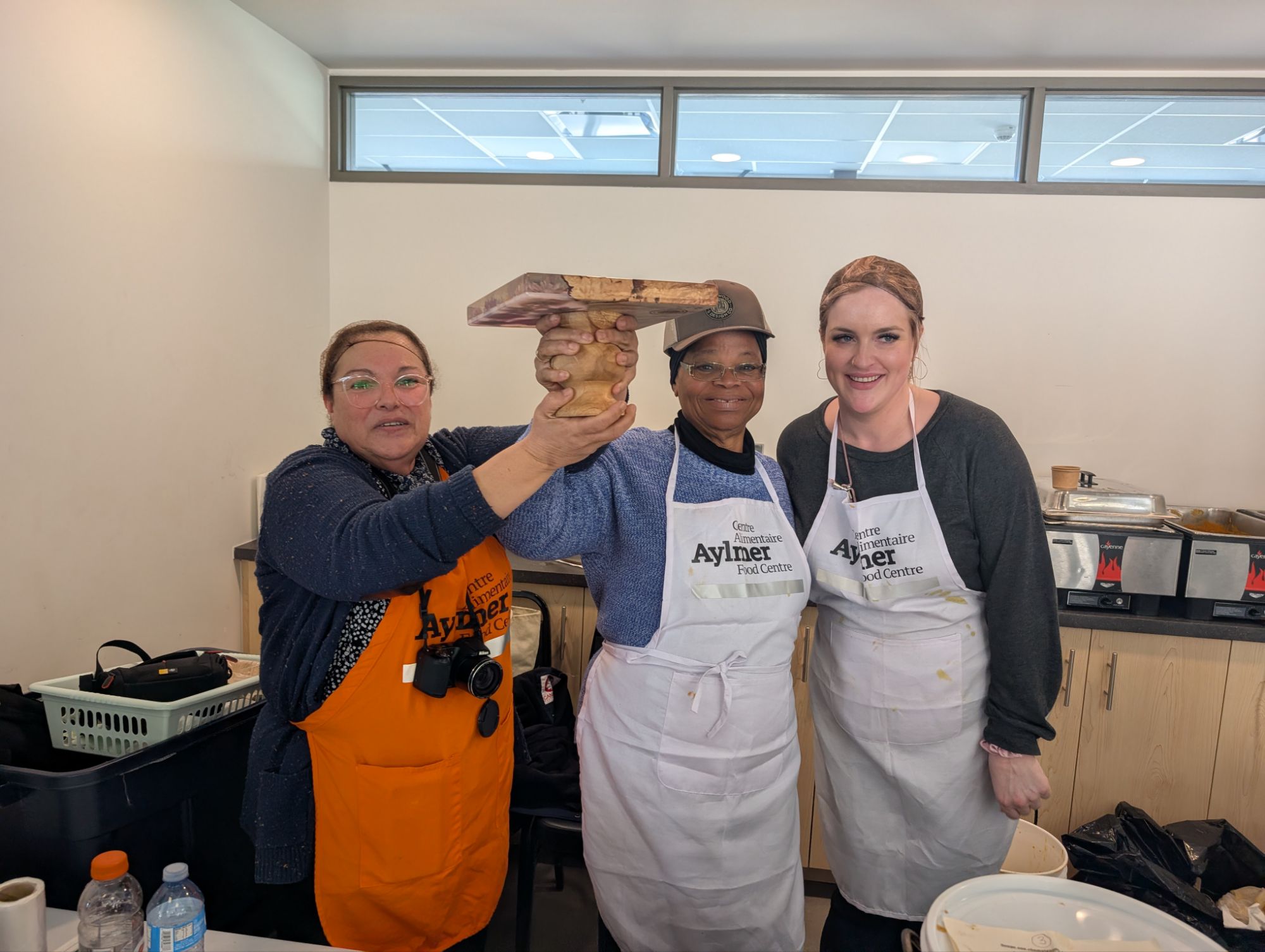 Proud winners of the soup tasting contest